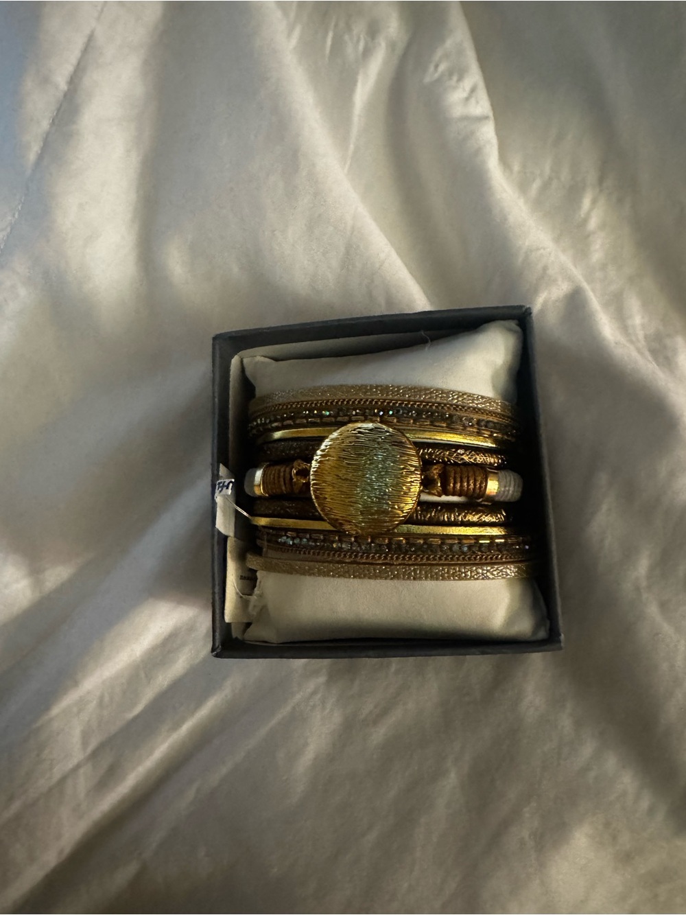 NWT Gold-Tone Multi Strand Medallion Bracelet